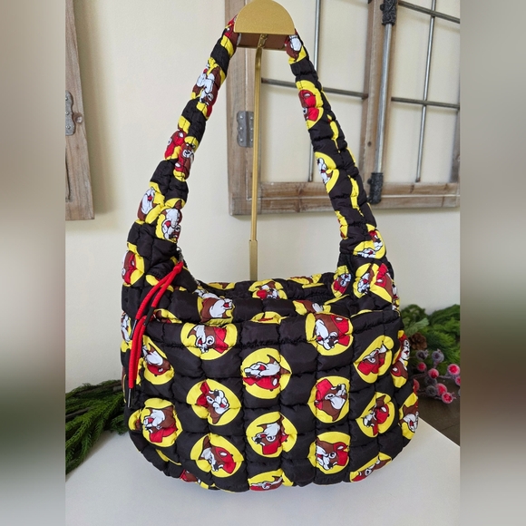 Official Buc-ee's Quilted Tote Bag- Iconic Beaver Mascot- Like New - Picture 3 of 13